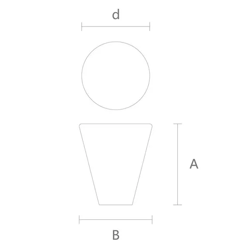 Conical minimalism furniture legs wooden